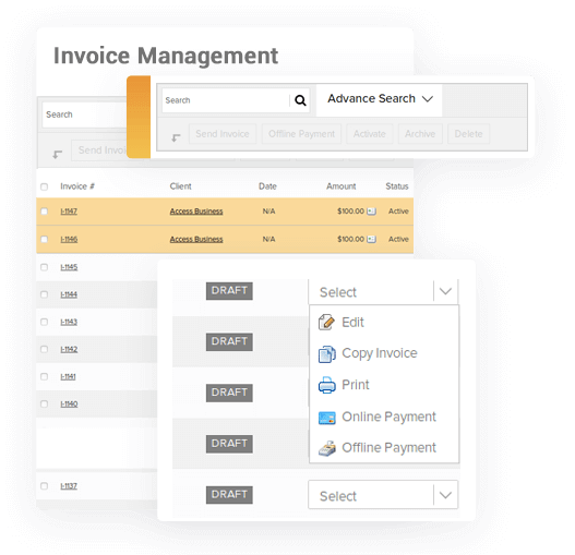 Online Invoice Management